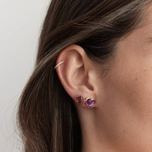Love-sticker-studs-rose-gold-with-pink-tourmaline