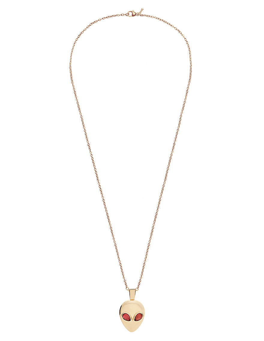 Alien necklace yellow gold with pink tourmaline – Alina Abegg