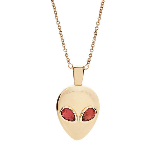 Alien-necklace-yellow-gold-with-pink-tourmaline