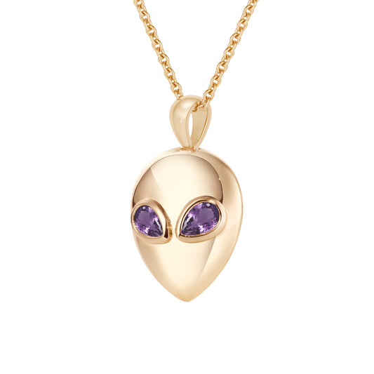 Alien_necklace_yellow_gold_with_amethyst