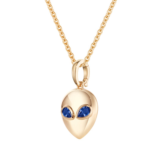 Alina_Abegg_Aliens_Alien_Necklace_Yellow_Gold_Blue_Sapphire_Closeup