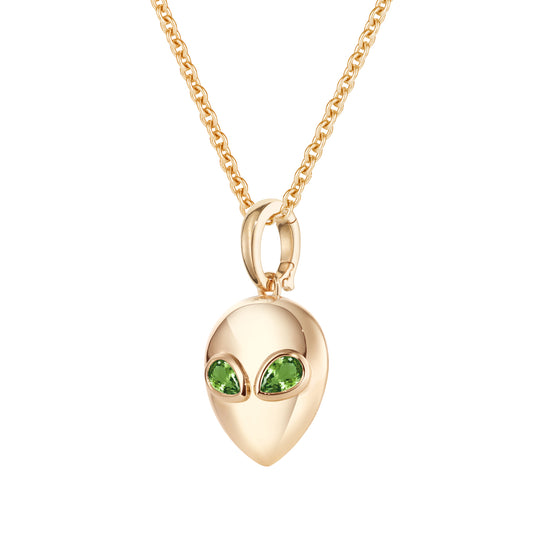 Alina_Abegg_Aliens_Alien_Necklace_Yellow_Gold_Green_Tourmaline_Closeup