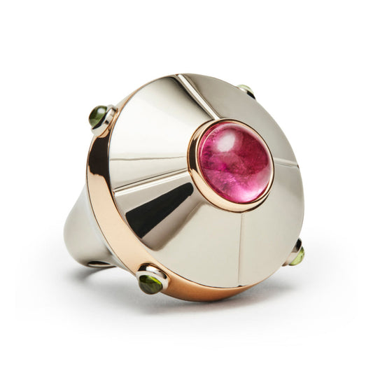 Alina_Abegg_Cosmic_Escape_UFO_Maxi_Ring_White_Rose_Gold_Tourmaline