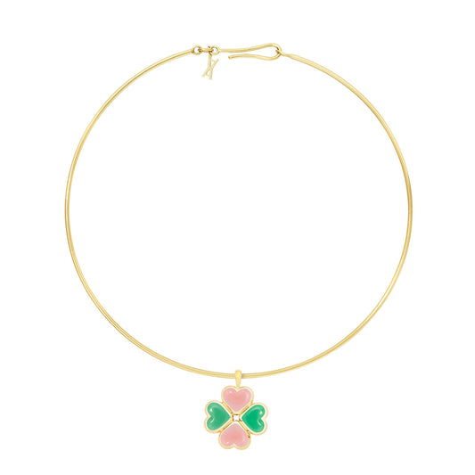 Alina_Abegg_Lucky_Charm_Choker_Yellow_Gold_Chrysoprase_Pink_Opal