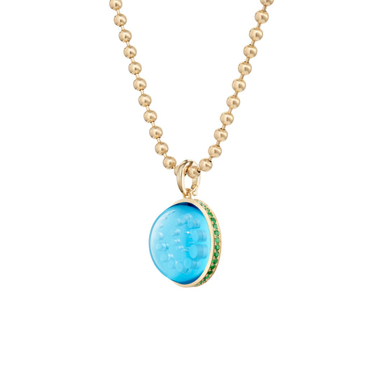 Alina_Abegg_Soap_Opera_Bath_Bubble_Necklace_Stoned_Yellow_Gold_Blue_Topaz_Tsavorite_Closeup2