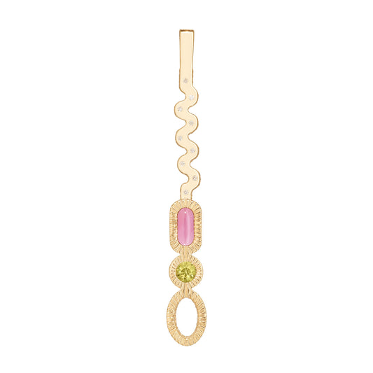 Alina_Abegg_Soap_Opera_Magic_Wand_Pendant_Stoned_Yellow_Gold_Pink_Tourmaline_Peridot_Diamond_Front