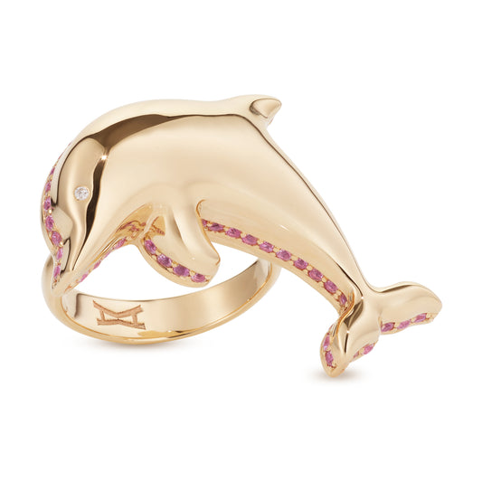 Alina_Abegg_Soap_Opera_Maxi_Dolphin_Bubble_Ring_Stoned_Yellow_Gold_Pink_Sapphire_Diamond