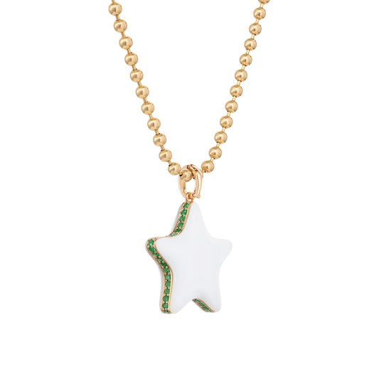 Alina_Abegg_Soap_Opera_Starfish_Bubble_Maxi_Necklace_Stoned_Yellow_Gold_White_Agate_Tsavorite_Closeup2
