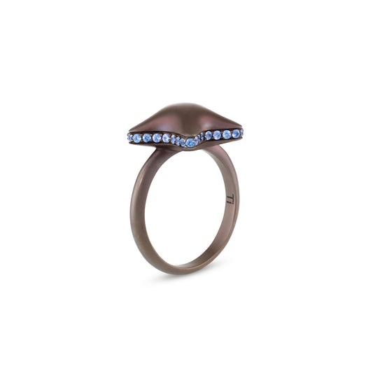 Alina_Abegg_Soap_Opera_Starfish_Bubble_Mini_Ring_Choco_Stoned_Titanium_Blue_Sapphire_Side