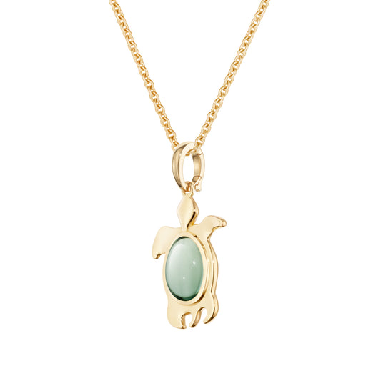 Alina_Abegg_Soap_Opera_Tartaruga_Bubble_Pendant_Yellow_Gold_Green_Amethyst_Chain