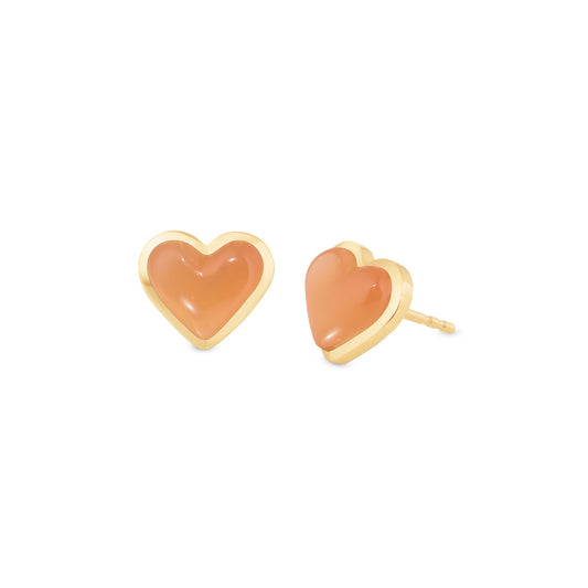 Alina_Abegg_Stuck_On_You_Love_Sticker_Studs_Yellow_Gold_Orange_Moonstone_Side