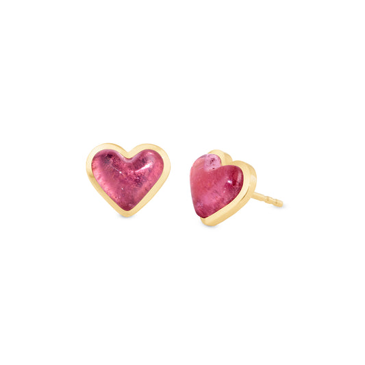Alina_Abegg_Stuck_On_You_Love_Sticker_Studs_Yellow_Gold_Pink_Tourmaline_Side