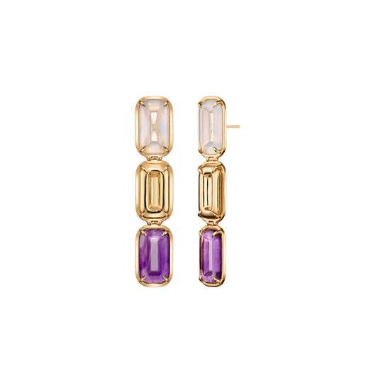 Alina_Abegg_Sugar_High_Pfefferminz_Earrings_Mini_Rainbow_Yellow_Gold_Chalcedony_Amethyst_Side