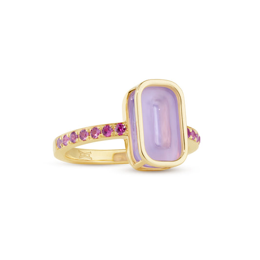 Alina_Abegg_Sugar_High_Pfefferminz_Mini_Ring_Grape_Stoned_Yellow_Gold_Lavender_Chalcedony_Sapphire