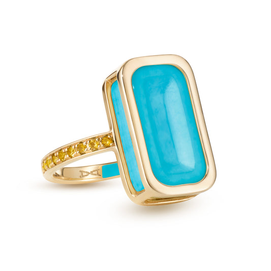 Alina_Abegg_Sugar_High_Pfefferminz_Ring_Blueberry_Stoned_Yellow_Gold_Turquoise_Yellow_Sapphire