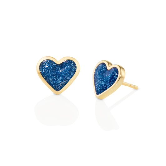 Love-sticker-studs-yellow-gold-with-enamel