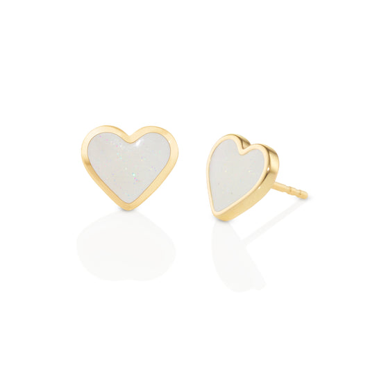 Love-sticker-studs-yellow-gold-with-enamel