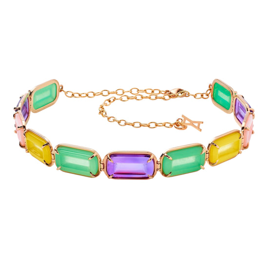Pfefferminz-choker-rainbow-rose-gold-with-multiple-gemstones