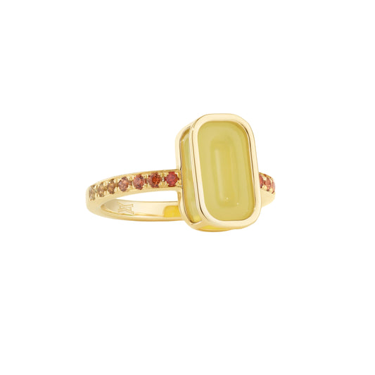 Pfefferminz-mini-ring-lemon-stoned-yellow-gold-with-yellow-agate-and-sapphire