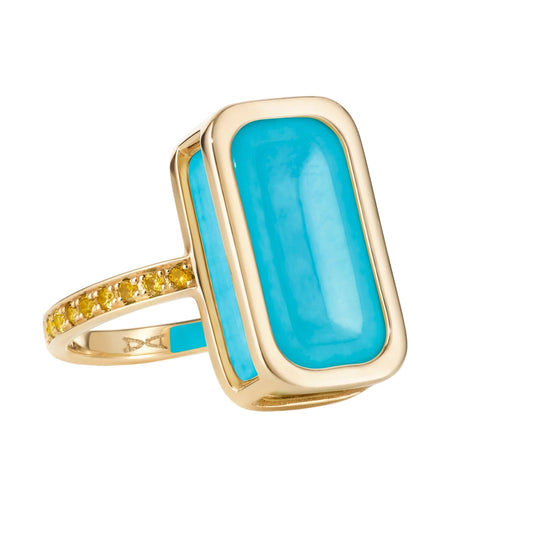 Pfefferminz_ring_blueberry_yellow_gold_with_turquoise_and_yellow_sapphires