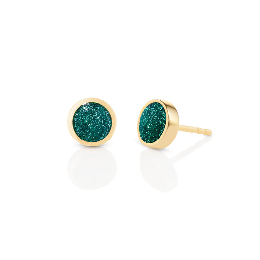 Circle-sticker-studs-yellow-gold-with-enamel