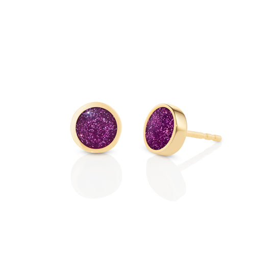 Circle-sticker-studs-yellow-gold-with-enamel
