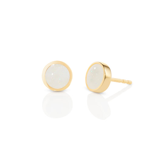 Circle-sticker-studs-yellow-gold-with-enamel