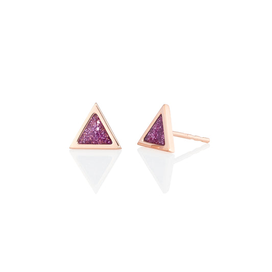 Triangle-sticker-studs-rose-gold-with-enamel