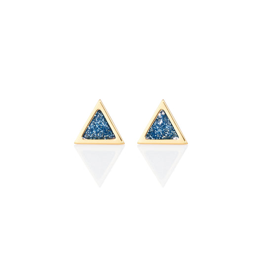 Triangle-sticker-studs-yellow-gold-with-enamel