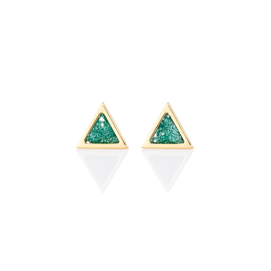 Triangle-sticker-studs-yellow-gold-with-enamel