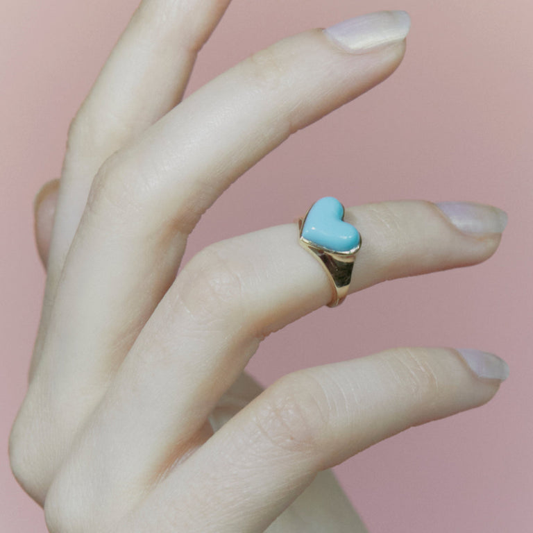 Turquoise on sale pinky ring