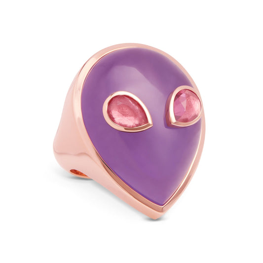 Alien-signature-ring-rose-gold-with-lavender-jade-and-pink-tourmaline